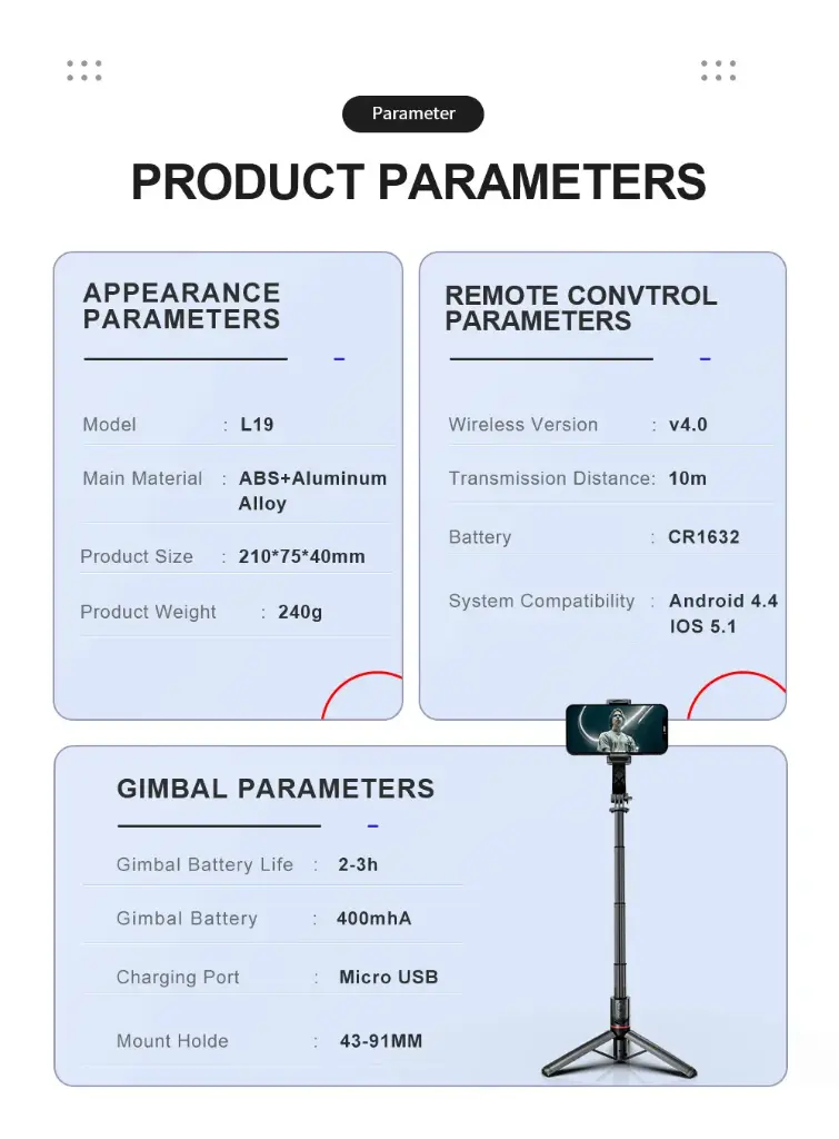 L19 Selfie Stick